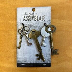 🗝️🔑NWT - Tim Holtz Assemblage Key Charms Set
